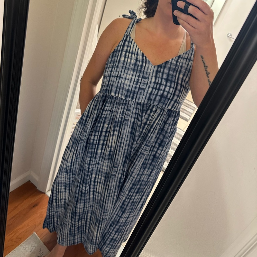 GAP Blue Tie-Dye Maxi Dress size XL